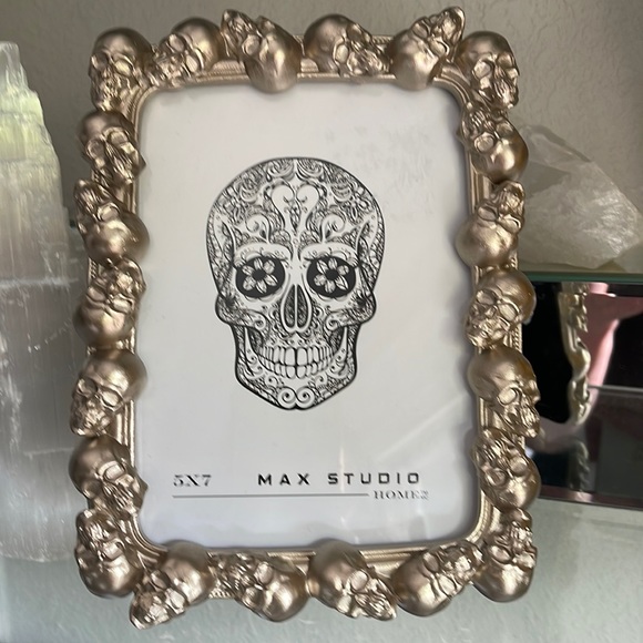 Max Studio Accents Nwtsilver Skull Frame 5 X7 Poshmark